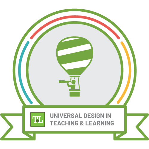 Universial Design in Teaching and Learning Badge