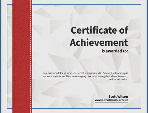 Share Your E-Learning Certificate of Completion Templates #395