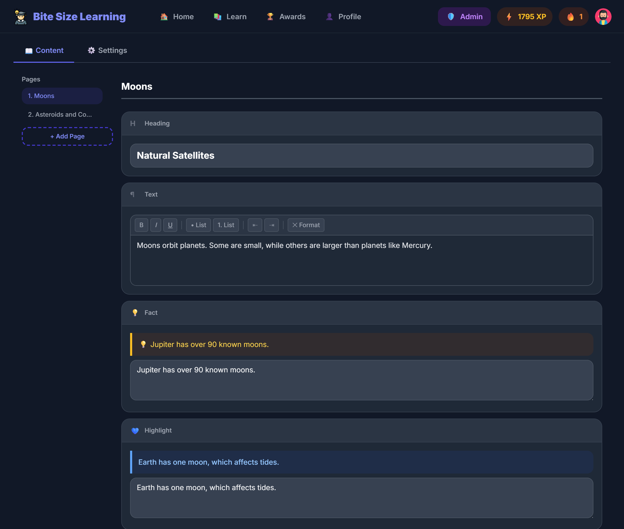 Lesson Builder